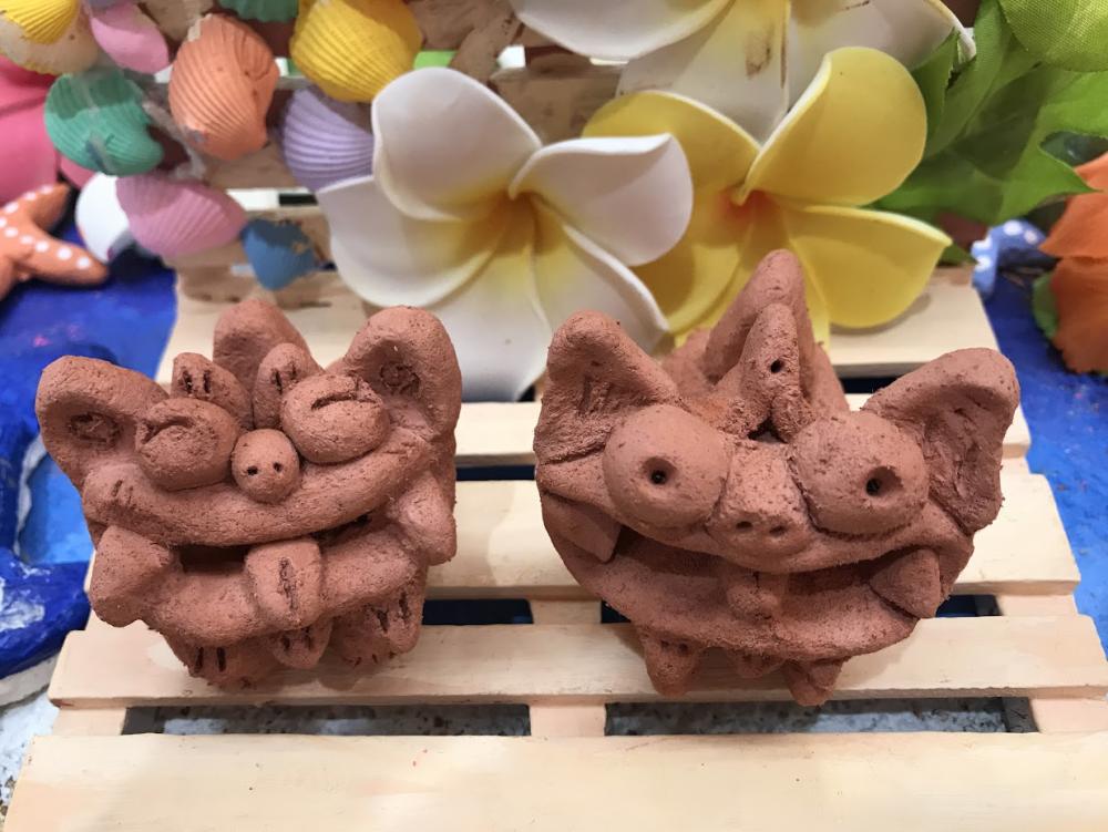 素焼きシーサー作り体験☆|お客様の声＆お知らせ|沖縄アート体験 美ら