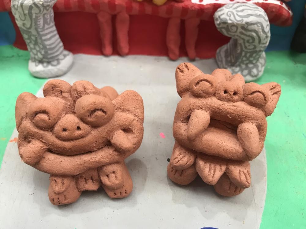 素焼きシーサー