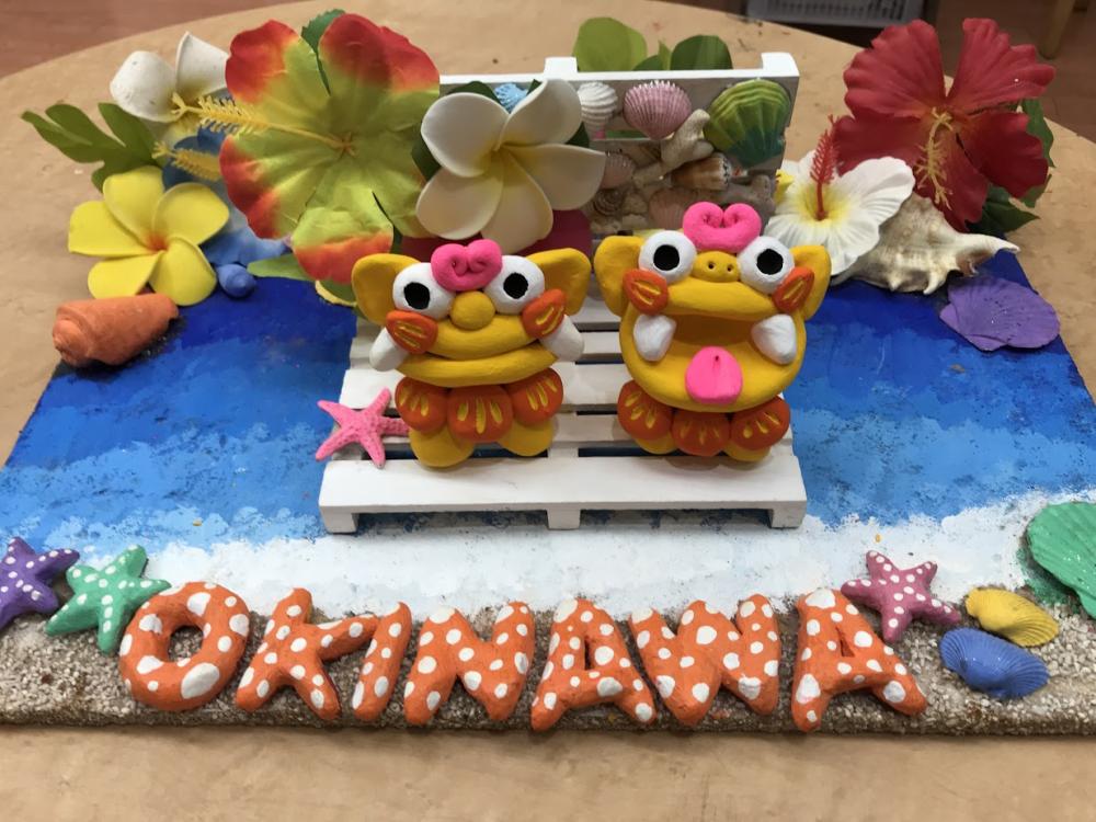 ☆陶器シーサー絵付け体験☆中|お客様の声＆お知らせ|沖縄アート体験