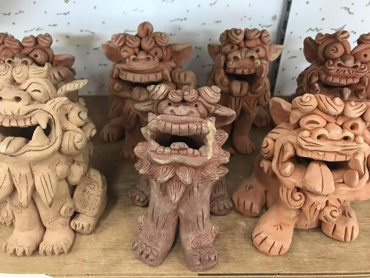 ★優品漆喰シーサー⑩ ☆優品漆喰シーサー⑩ ぎゃらりーゆしびん 漆喰シーサーキット〔約800g×